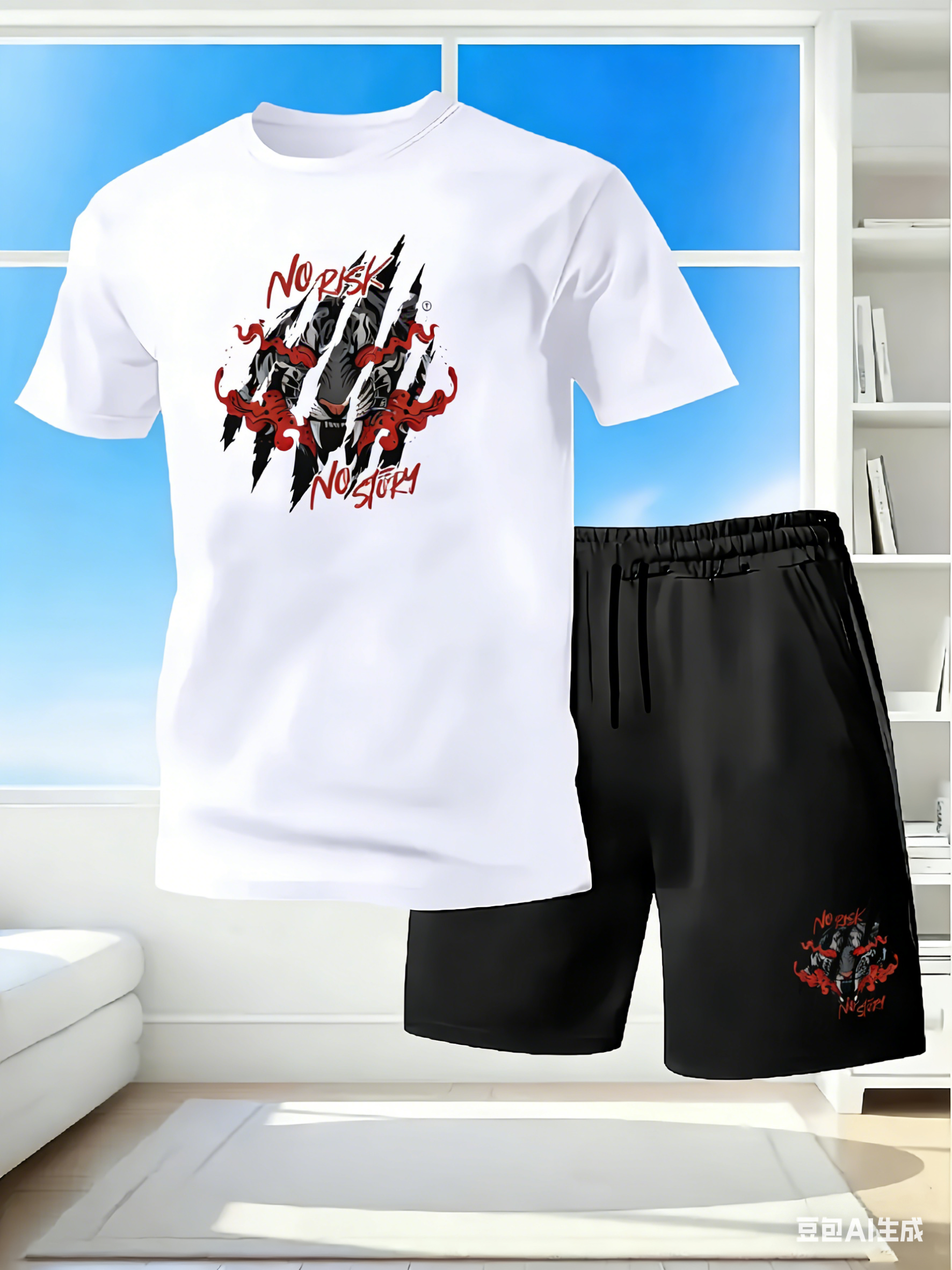 Streetwear Brand Shorts - Men's 2Piece Quick Dry Tracksuit Set