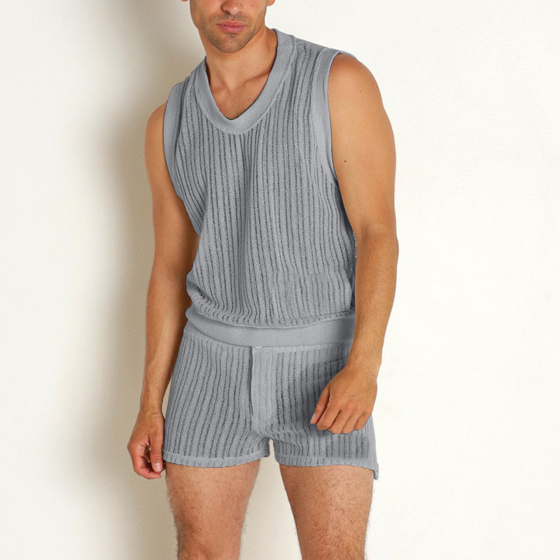 2026 Summer Men's 2Pcs Casual  - Streetwear Brand Shorts avaliação e preço
