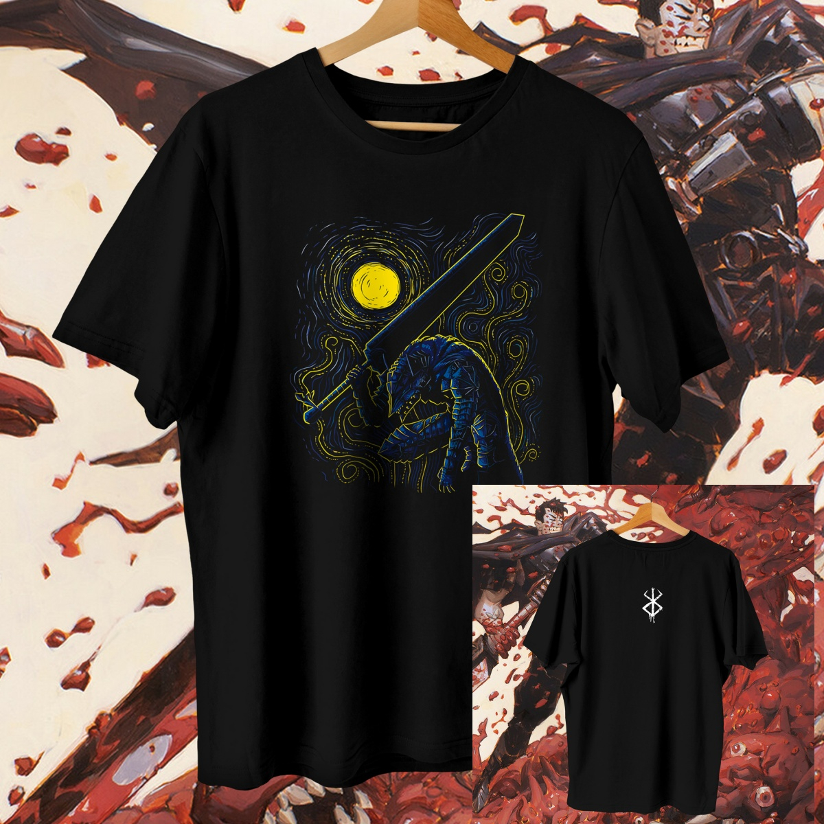 Berserk Brand of Sacrifice Min - Streetwear Brand Tees avaliação e preço