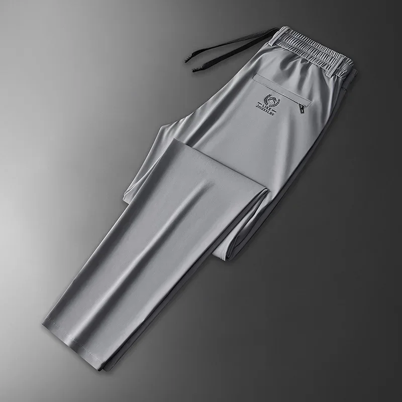 2024 Summer Soft Ice Silk Fabr - Streetwear Brand Luxury avaliação e preço