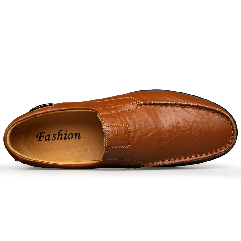 man shoes Genuine Leather Men  - Streetwear Brand Luxury avaliação e preço