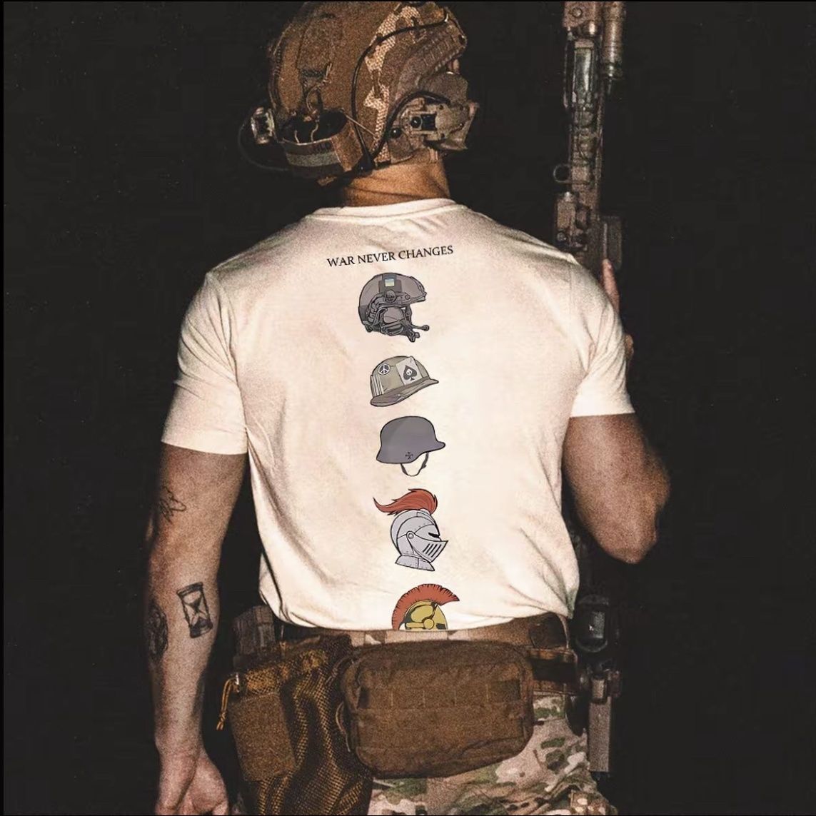 Helmet Evolution History Ameri - Streetwear Brand Tees avaliação e preço