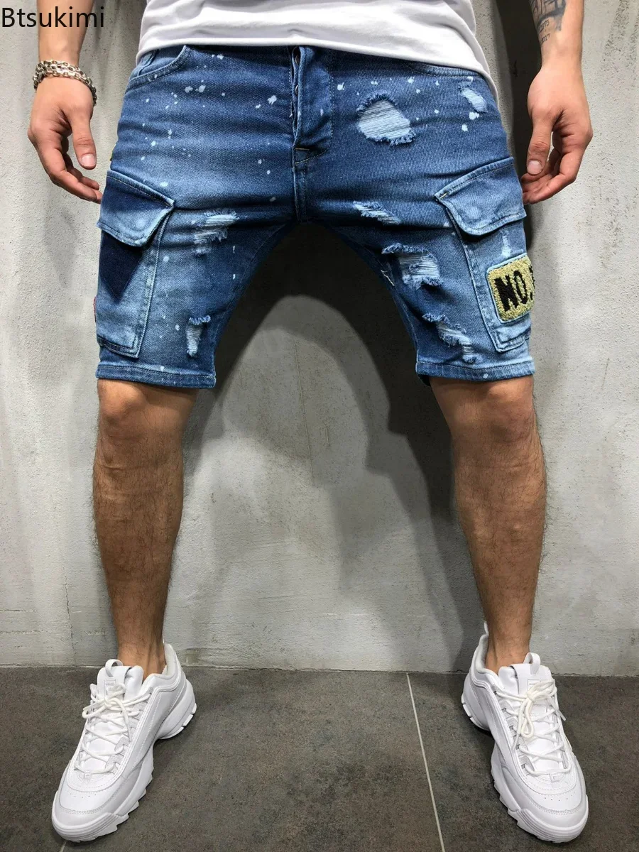 2026 Men's Summer Short Jeans  - Streetwear Brand Shorts avaliação e preço