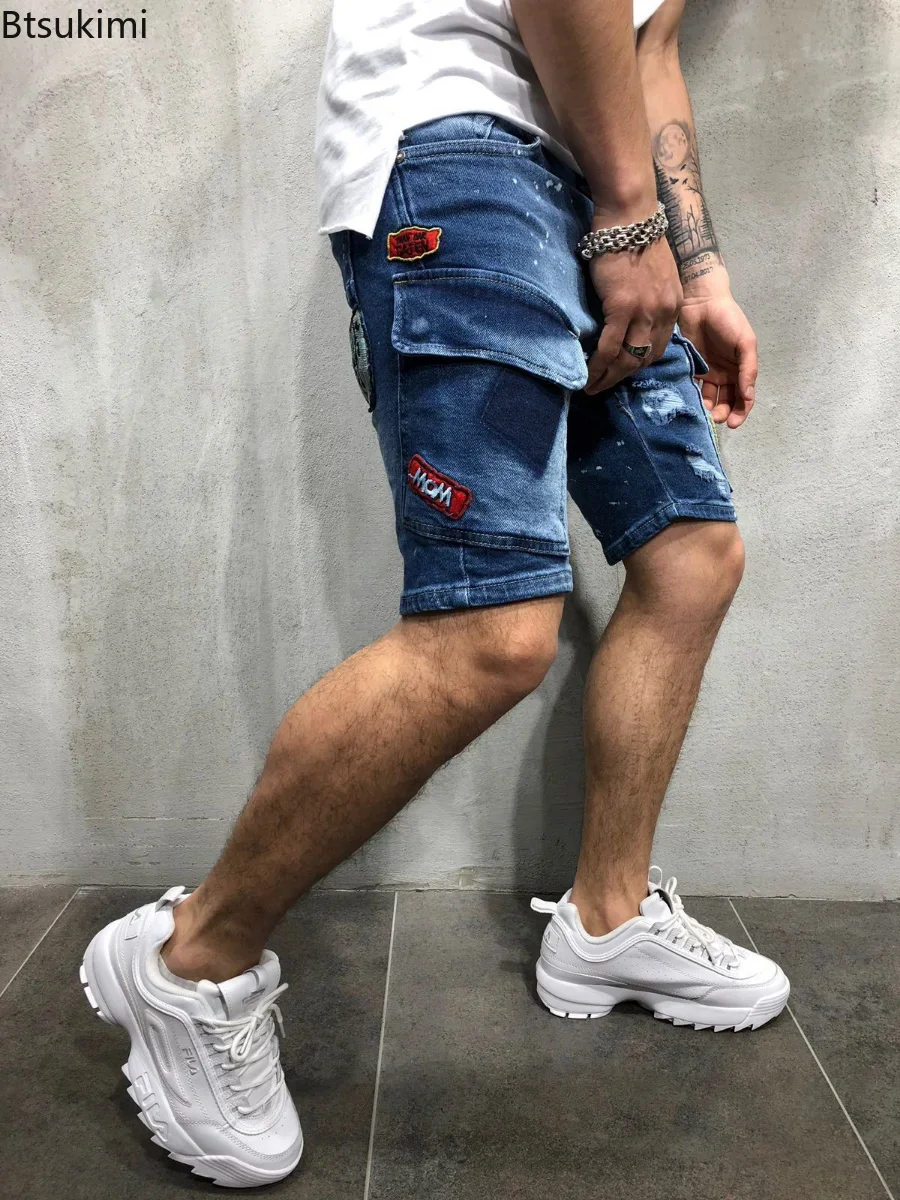 2026 Men's Summer Short Jeans  - Streetwear Brand Shorts avaliação e preço
