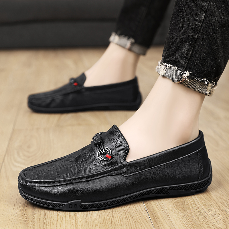 Fashion Leather Men Casual Sho - Streetwear Brand Luxury avaliação e preço