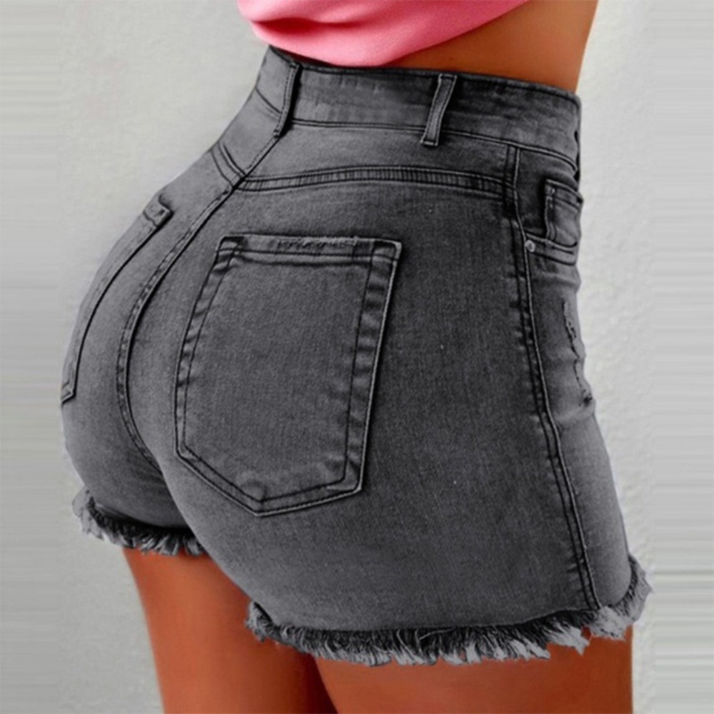 Women's High Waisted Denim Sho - Streetwear Brand Shorts avaliação e preço
