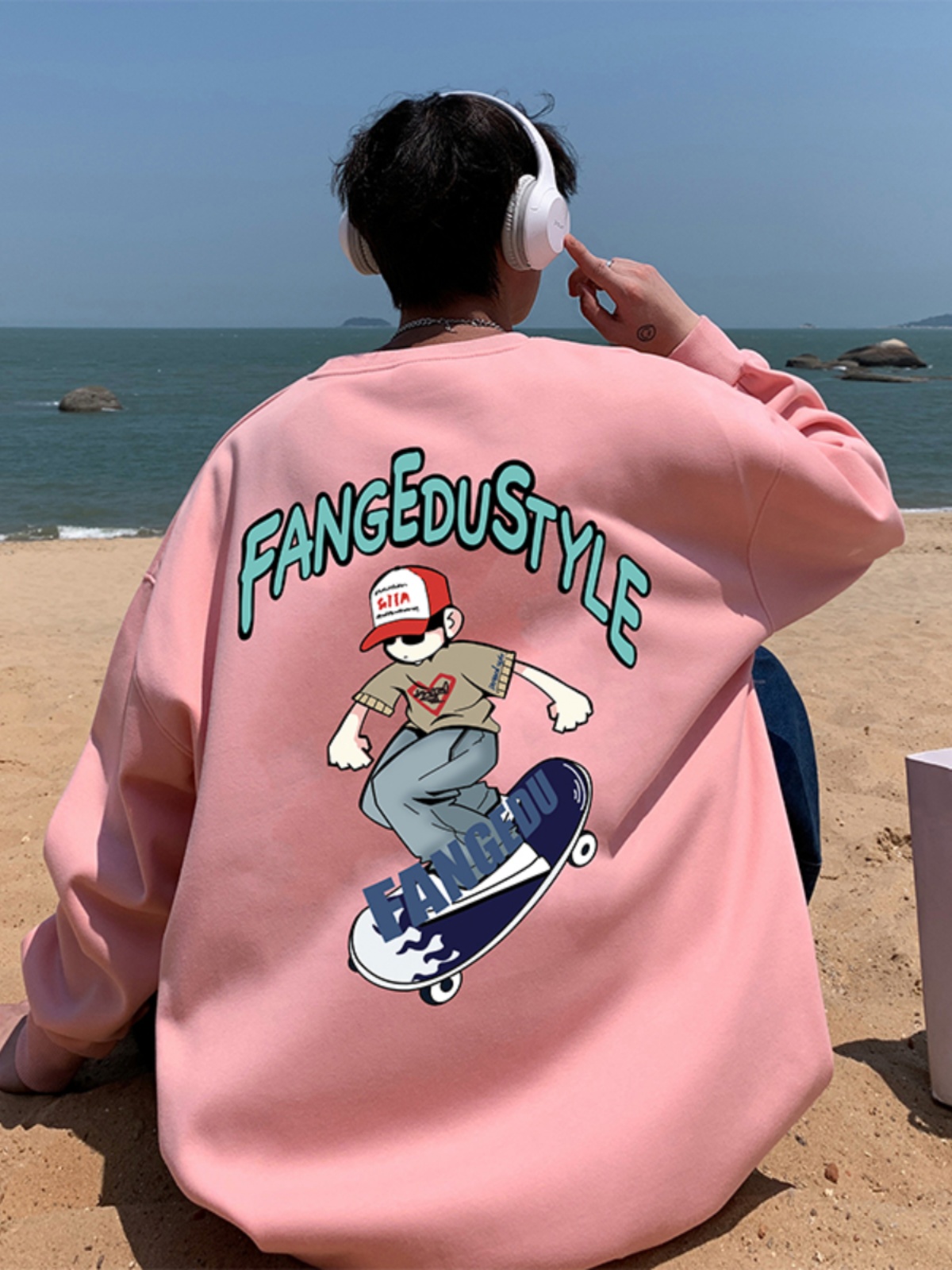 Pink West Coast Oversize Hoodi - Streetwear Brand Drops avaliação e preço