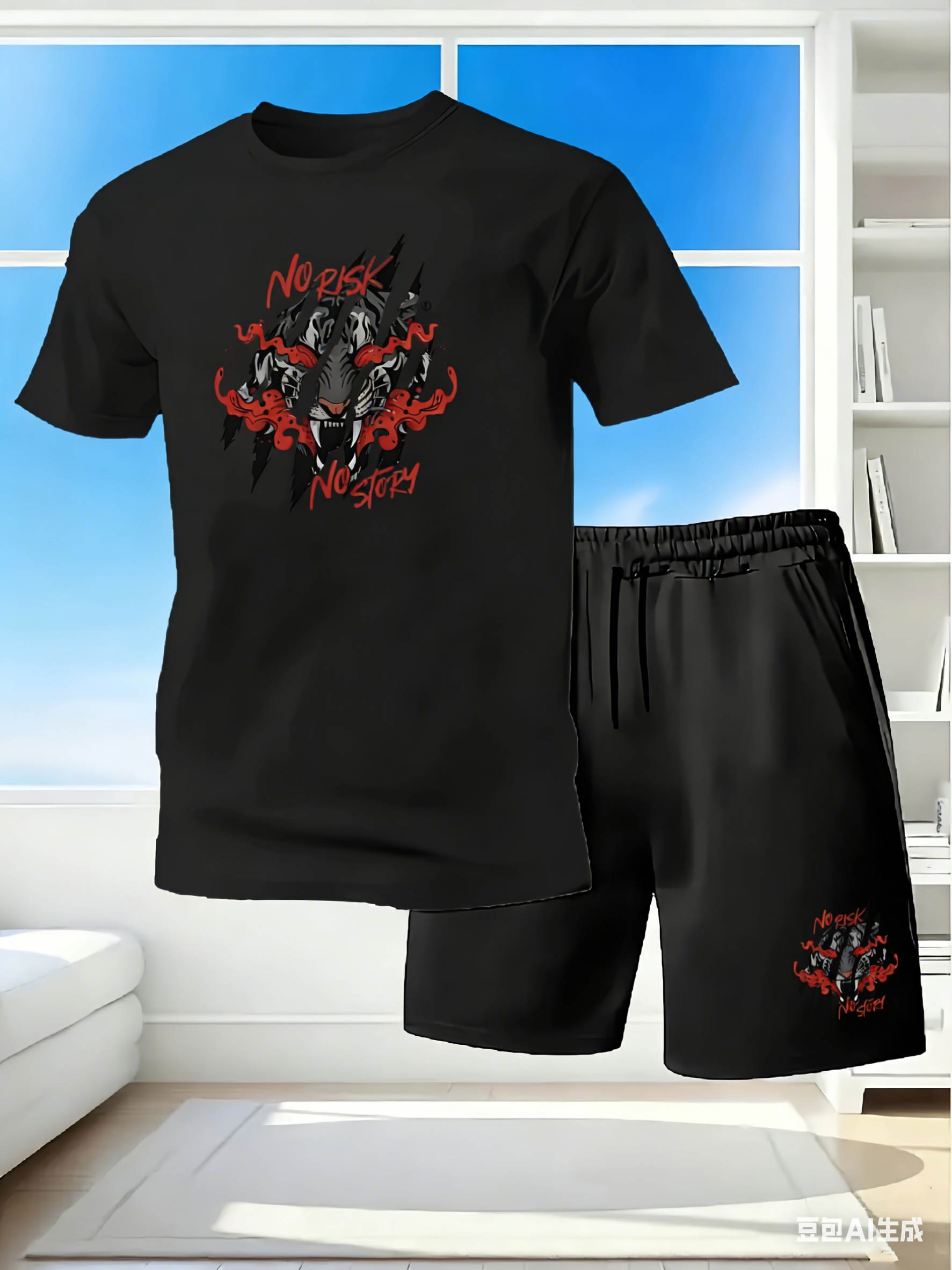 Men's 2Piece Quick Dry Tracksu - Streetwear Brand Shorts avaliação e preço