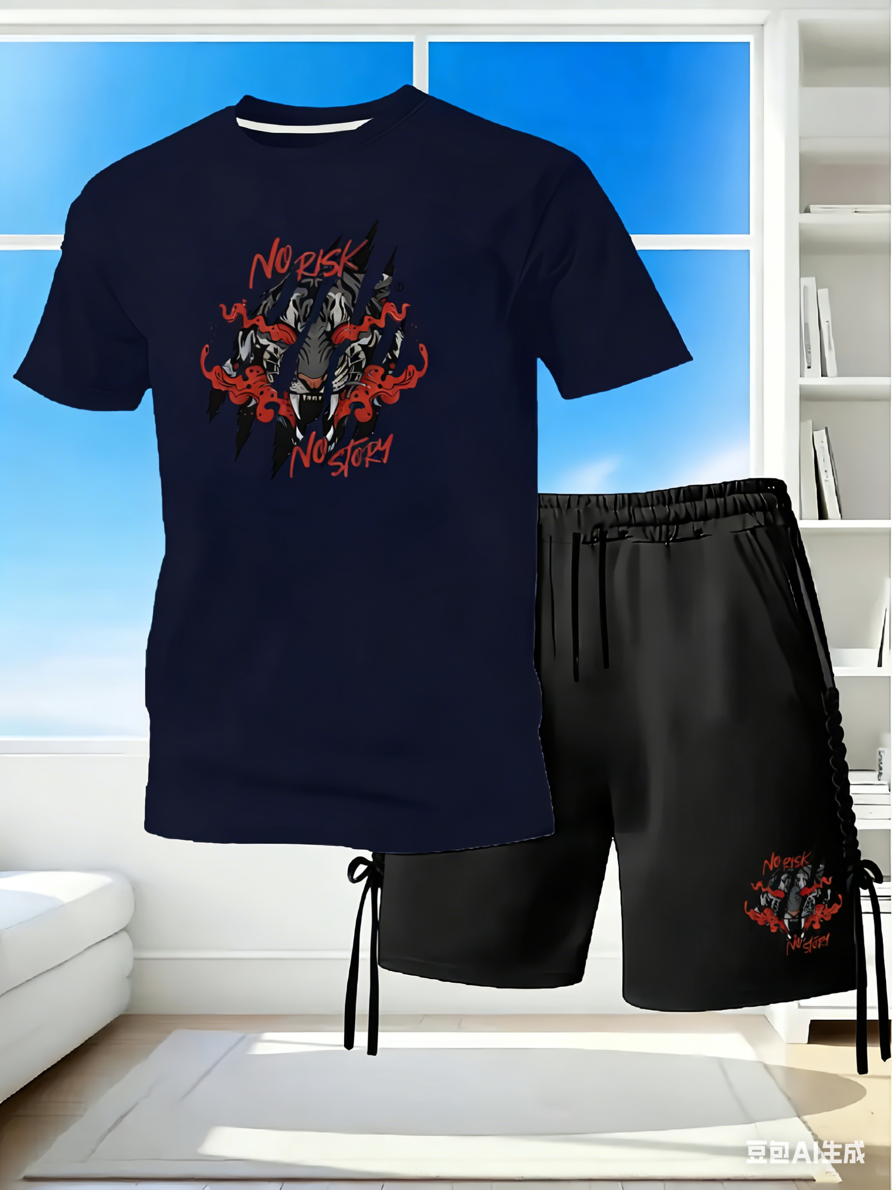 Men's 2Piece Quick Dry Tracksu - Streetwear Brand Shorts avaliação e preço