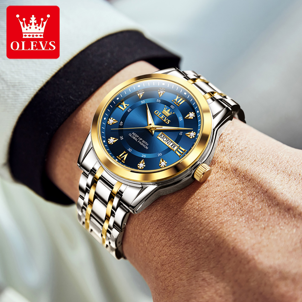 OLEVS Brand Fashion men's watc - Streetwear Brand Luxury avaliação e preço