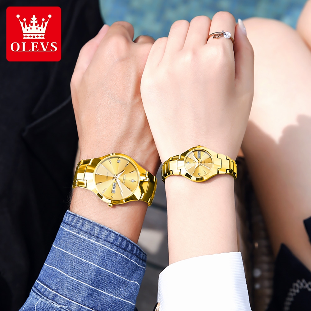 OLEVS TOP Brand Gold Watches f - Streetwear Brand Luxury avaliação e preço