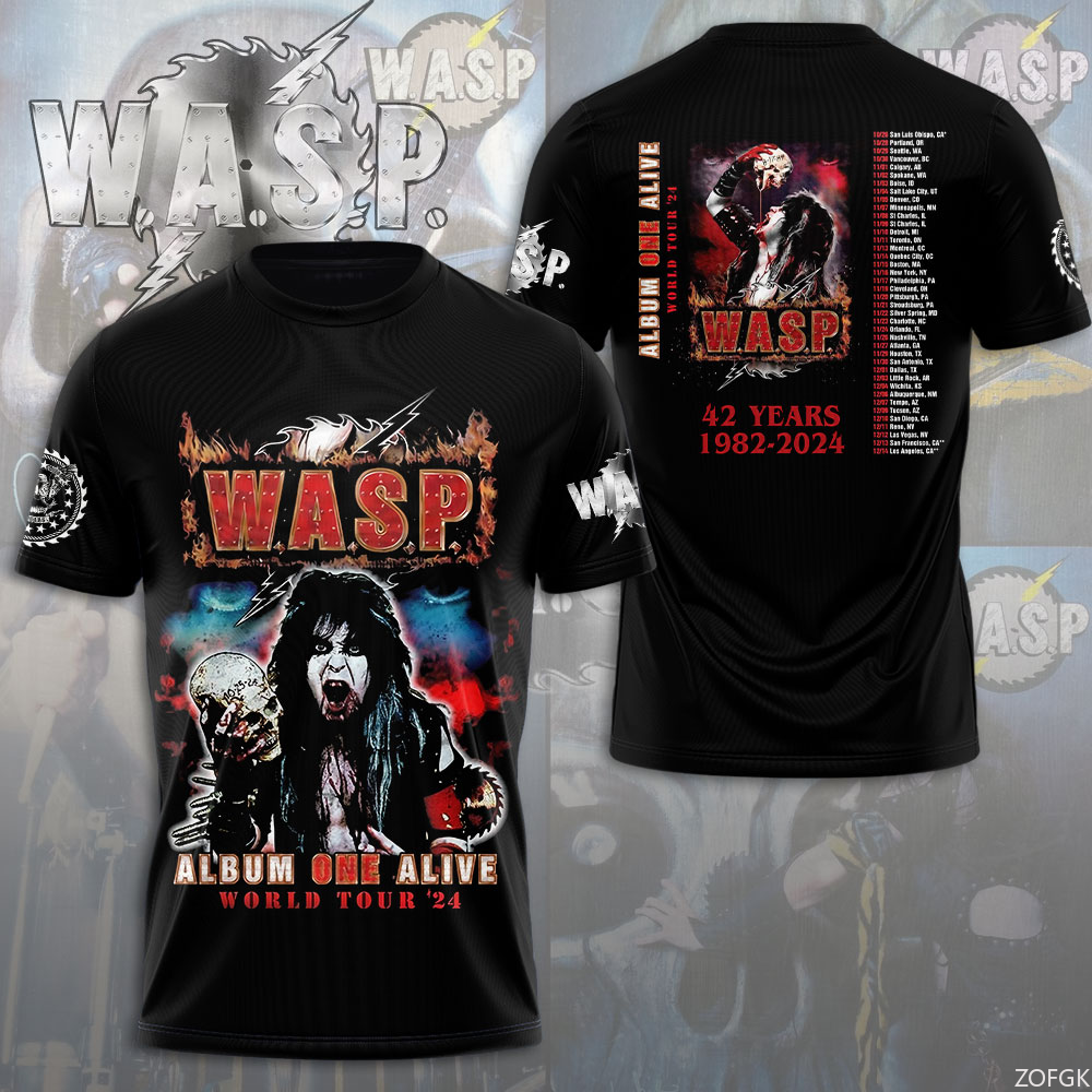 W.A.S.P Rock 3D Printing T-shi - Streetwear Brand Shorts avaliação e preço