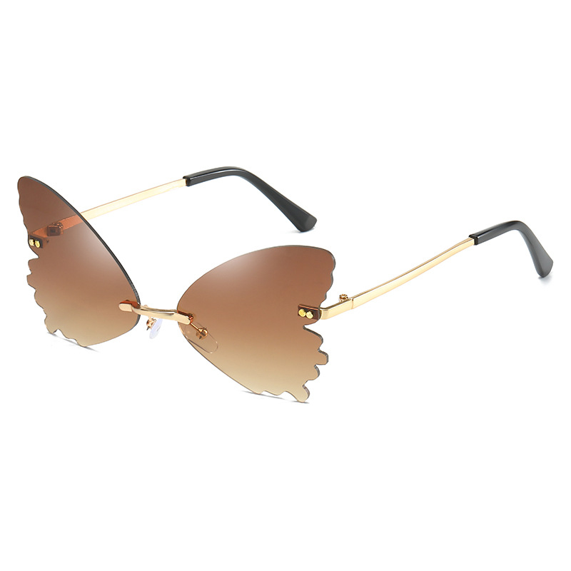 Vintage Rimless Butterfly Shap - Streetwear Brand With Butterfly avaliação e preço