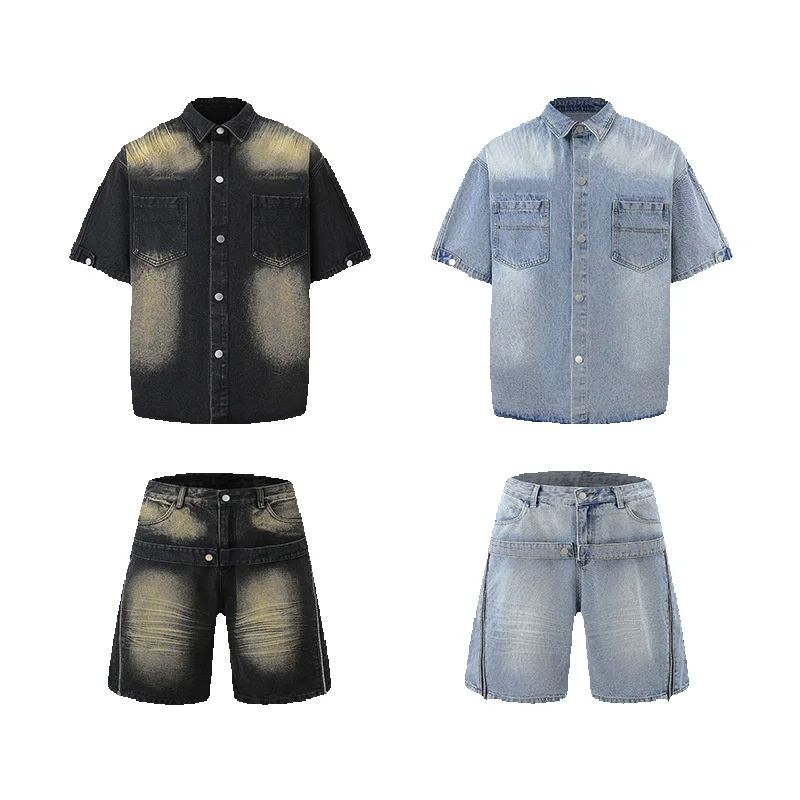 DAVIDSHAO Top Quality EU US Si - Streetwear Brand Shorts avaliação e preço
