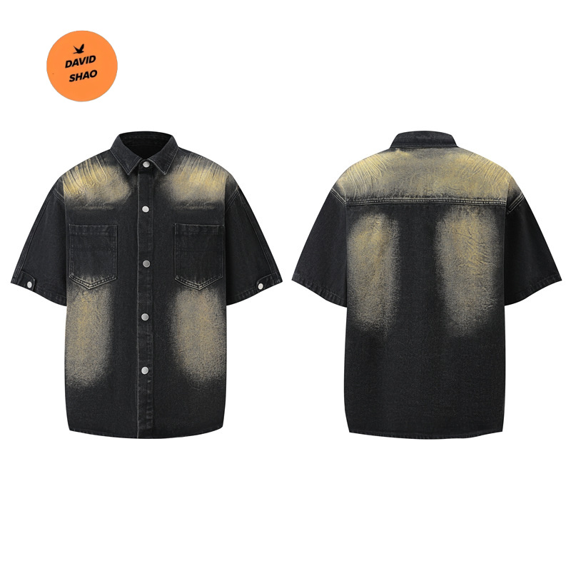 DAVIDSHAO Top Quality EU US Si - Streetwear Brand Shorts avaliação e preço