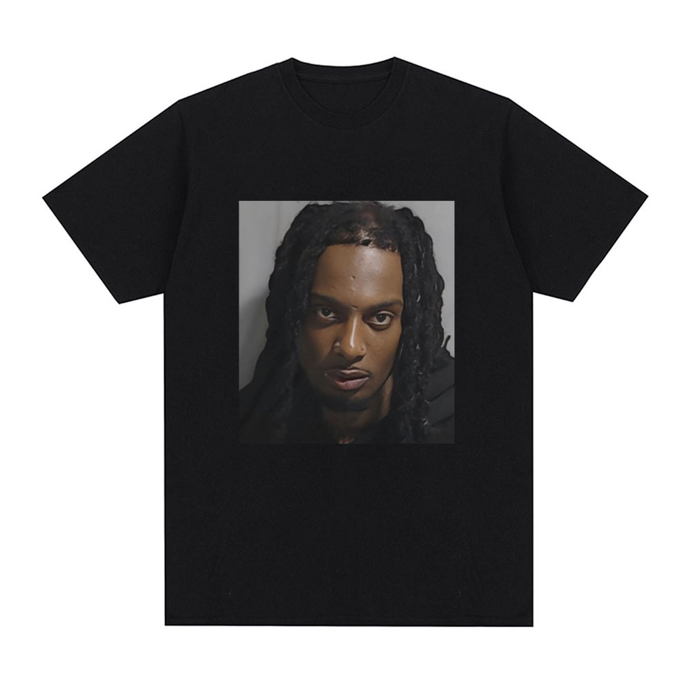 Rapper Playboi Carti Mugshot G - Supreme Box Logo Tee avaliação e preço