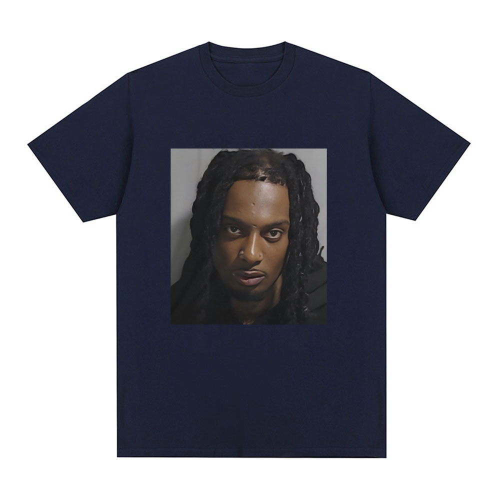 Rapper Playboi Carti Mugshot G - Supreme Box Logo Tee avaliação e preço