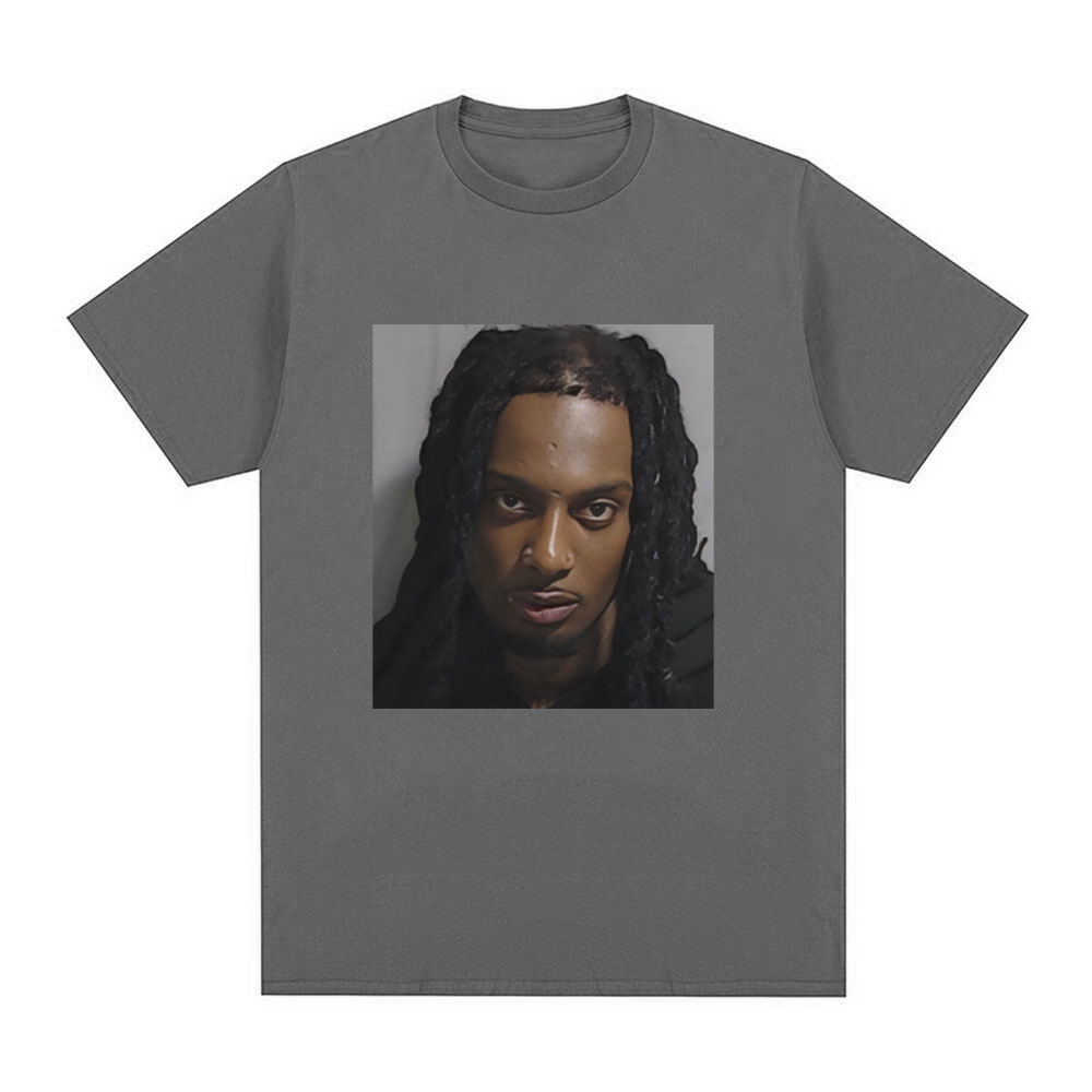 Rapper Playboi Carti Mugshot G - Supreme Box Logo Tee avaliação e preço